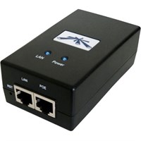 Ubiquiti POE-24 Power over Ethernet Injector - 120 V AC, 230 V AC Input - 24 V DC, 1 A Output - 1 10/100/1000Base-T Input Port(s) - 1 10/100/1000Base-T Output Port(s)