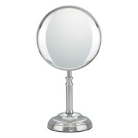 Conair Elite Collection Variable LED Lighting Mirror - 8.50" Diameter - Satin Nickel