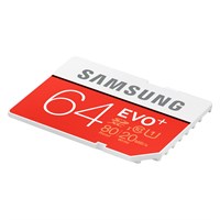 Samsung EVO+ 64 GB SDXC - Class 10/UHS-I (U1) - 80 MB/s Read - 20 MB/s Write