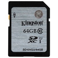 Kingston 64 GB SDXC - Class 10/UHS-I (U1) - 45 MB/s Read - 10 MB/s Write