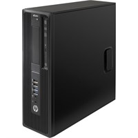 HP Z240 Small Form Factor Workstation - 1 x Processors Supported - 1 x Intel Xeon E3-1240 v5 Quad-core (4 Core) 3.50 GHz - Black - 8 GB RAM - 64 GB Maximum RAM - DDR4 SDRAM - 4 x Memory Slots