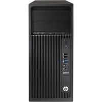 HP Z240 Tower Workstation - 1 x Processors Supported - 1 x Intel Core i7 (6th Gen) i7-6700 Quad-core (4 Core) 3.40 GHz - Black - 16 GB RAM - 64 GB Maximum RAM - DDR4 SDRAM - 4 x Memory Slots