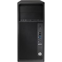 HP Z240 Tower Workstation - 1 x Processors Supported - 1 x Intel Xeon E3-1245 v5 Quad-core (4 Core) 3.50 GHz - Black - 16 GB RAM - 64 GB Maximum RAM - DDR3 SDRAM - 4 x Memory Slots - 512 GB PCI Ex