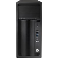HP Z240 Tower Workstation - 1 x Processors Supported - 1 x Intel Xeon E3-1270 v5 Quad-core (4 Core) 3.60 GHz - Black - 16 GB RAM - 64 GB Maximum RAM - DDR4 SDRAM - 4 x Memory Slots - 2 TB Serial ATA/6