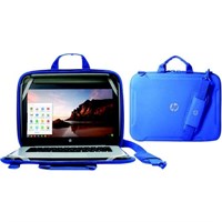 HP Always-On Carrying Case for 11" Chromebook, Notebook - Black - Damage Resistant, Drop Resistant, Slip Resistant - Rubber Feet - Shoulder Strap, Handle, Hand Grip