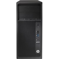 HP Z240 Tower Workstation - 1 x Processors Supported - 1 x Intel Core i7 (6th Gen) i7-6700K Quad-core (4 Core) 4 GHz - Black - 16 GB RAM - 64 GB Maximum RAM - DDR4 SDRAM - 4 x Memory Slots