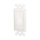 Decor Insert with Flexible Opening, White