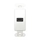 Décor Wall Plate Insert with 90-degree HDMI Connector, White