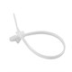 Monoprice Winged Push Mount Cable Ties 3.6 x 150mm 100pcs, White(Limit 20 per Customer)