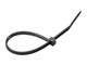 Monoprice Cable Tie with Reversed Teeth 150mm 100pcs, Black