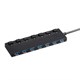 Monoprice USB 3.0 7-port Switch Hub, with AC Adapter