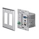Blackbird 4K HDBaseT Wall Plate Scaler Transmitter, 2 Gang, Decora, HDMI, VGA, PoC, Bi-Directional RS232