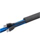 Monoprice Multifilament Wrap with Hook & Loop Fastener, 25mm Diameter, 20 Feet Long