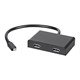 Monoprice 2-Port Mini DisplayPort 1.2 to DisplayPort Multi-Stream Transport (MST) Hub
