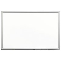 3M Premium Porcelain Dry Erase Board - 96" (8 ft) Width x 48" (4 ft) Height - White Porcelain Surface - Silver Aluminum Frame - 1 Each