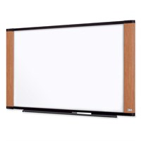 3M Dry Erase Board - 48" (4 ft) Width x 36" (3 ft) Height - Light Cherry Frame - 1