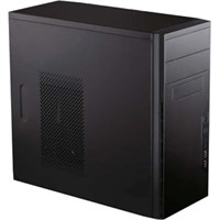 Antec System Cabinet - Mini-tower - Black - Steel - 5 x Bay - 1 x Fan(s) Installed - Micro ATX, Mini ITX Motherboard Supported - 9.04 lb - 2 x Fan(s) Supported - 2 x External 5.25" Bay
