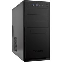 Antec NSK4100 Computer Case - Mid-tower - Black - Steel, Plastic - 11 x Bay - 1 x 4.72" x Fan(s) Installed - 0 - ATX, Micro ATX, Mini ITX Motherboard Supported - 11.40 lb