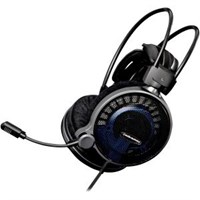 Audio-Technica ATH-ADG1X High-Fidelity Gaming Headset - Stereo - Black, Blue - Mini-phone - Wired - 48 Ohm - 5 Hz - 35 kHz - Gold Plated - Over-the-head - Binaural - Circumaural