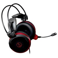 Audio-Technica ATH-AG1X High-Fidelity Gaming Headset - Stereo - Mini-phone - Wired - 50 Ohm - 5 Hz - 35 kHz - Gold Plated - Over-the-head - Binaural - Circumaural