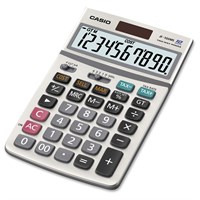 Casio JF100MS General Purpose Calculator - Extra Large Display, Auto Power Off, Plastic Key, Kickstand - 10 Digits - LCD - Battery/Solar Powered - 1.3" x 4.2" x 6.8" - 1 Each