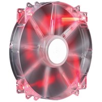 Cooler Master MegaFlow 200 - Sleeve Bearing 200mm Red LED Silent Fan for Computer Cases - Red LED, 200x200x30 mm, 700 RPM speed, 110 CFM air flow, 19 dBA noise level, 30000 hr life, Sleeve Bearing, ~