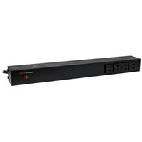CyberPower Basic PDU15B4F8R 12-Outlets PDU - 12 x NEMA 5-15R - 1U Rack-mountable, Zero U Vertical Rackmount