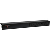 CyberPower Basic PDU15B6F12R 18-Outlets PDU - 18 x NEMA 5-15R - 1U Rack-mountable, Zero U Vertical Rackmount
