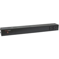 CyberPower Basic PDU20B2F8R 10-Outlets PDU - 10 x NEMA 5-20R - 1U Rack-mountable, Zero U Vertical Rackmount