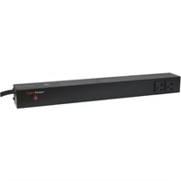 CyberPower Basic PDU20BT2F8R 10-Outlets PDU - 10 x NEMA 5-20R - 1U Rack-mountable, Zero U Vertical Rackmount