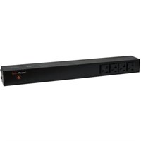 CyberPower Basic PDU20B4F8R 12-Outlets PDU - 12 x NEMA 5-20R - 1U Rack-mountable, Zero U Vertical Rackmount