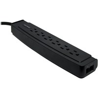 CyberPower Home/Office 6050S 6-Outlets Surge Suppressor - 6 x NEMA 5-15R - 1500 J - 120 V AC Input - 120 V AC Output - Phone/Fax/Modem/DSL
