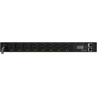 CyberPower Switched PDU RM 1U PDU15SW8FNET 15A 8-Outlet - 8 x NEMA 5-15R - Zero U 19" Rack-mountable, 1U 19" Rack-mountable