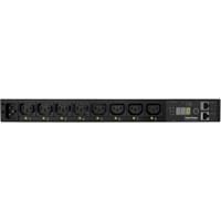 CyberPower Switched PDU RM 1U PDU20SWHVIEC8FNET 20A 8-Outlet - 8 x IEC 60320 C13 - Zero U 19" Rack-mountable, 1U 19" Rack-mountable