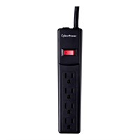 CyberPower CSB404 Essential 4-Outlets Surge Suppressor - 4FT Cord and 600 Joules