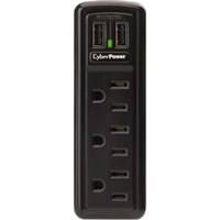 CSP300WU 3-Outlet Professional Surge Suppressor 2 USB Charging Ports - Receptacles: 3 x NEMA 5-15R, 2 x USB - 918J