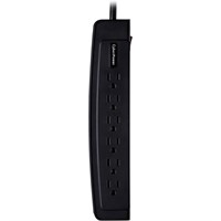 CyberPower CSP604T Professional 6-Outlets Surge Suppressor 4FT Cord and TEL - 6 x NEMA 5-15R - 1350J