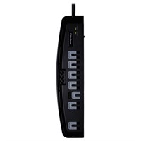 CyberPower CSP706T Professional 7-Outlets Surge Suppressor 6FT Cord and TEL - 7 x NEMA 5-15R - 1650J