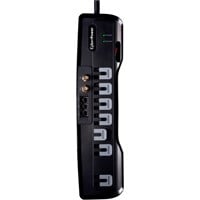 CyberPower CSHT706TC Home Theater 7-Outlets Surge Suppressor 6FT Cord and AV protection - 7 x NEMA 5-15R - 1950J
