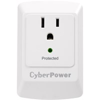CyberPower CSB100W Essential 1-Outlet Surge Suppressor Wall Tap - 1 x NEMA 5-15R - 900J - 125V AC Input