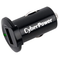 CyberPower TRDC1A1USB Travel Charger (1) 1A USB Port - DC Auto Power Plug - 12 V DC Input Voltage - 5 V DC Output Voltage - 1 A Output Current