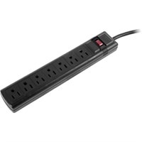 CyberPower CSB706 Essential 7-Outlets Surge Suppressor with 1500 Joules and 6FT Cord - 7 x NEMA 5-15R - 1500 J - 125 V AC Input