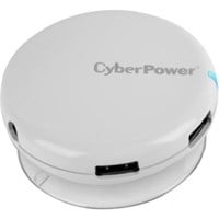 CyberPower CPH430PW USB 3.0 Superspeed Hub with 4 Ports and 3.6A AC Charger - White - USB - Rack Mount - 4 USB Port(s) - 4 USB 3.0 Port(s)