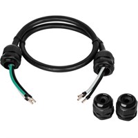 CyberPower Hardwire Power Cord 208VAC 3ft 3-wire to 3-wire (ROJ) 10 AWG 4x cable glands - For UPS, Transformer - 208 V AC Voltage Rating - 30 A Current Rating - Black