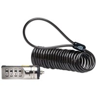 Kensington Cable Lock - Portable - 4-digit Combination Lock - Gray - 6 ft - For Notebook