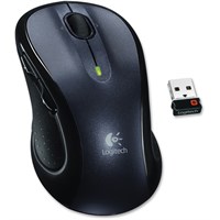 Logitech M510 Mouse - Laser - Wireless - Radio Frequency - Gray, Black - USB - 1000 dpi - Computer - Scroll Wheel - 7 Button(s) - Symmetrical