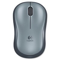 Logitech M185 Mouse - Optical - Wireless - Radio Frequency - Silver - USB - 1000 dpi - Computer - Scroll Wheel - 3 Button(s) - Symmetrical