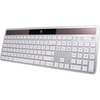 Logitech Wireless Solar Keyboard K750 for Macs - Wireless Connectivity - RF - USB Interface - Compatible with Computer (Mac) - Multimedia, Eject, Brightness Hot Key(s) - Silver