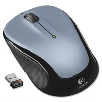 Logitech Wireless Mouse M325 - Optical - Wireless - Radio Frequency - Silver - USB - 1000 dpi - Scroll Wheel - 2 Button(s) - Symmetrical