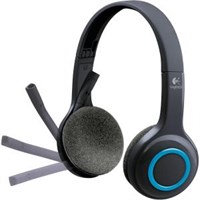 Logitech H600 Headset - Stereo - Blue, Black - Wireless - 32.8 ft - Over-the-head - Binaural - Ear-cup - Noise Cancelling Microphone
